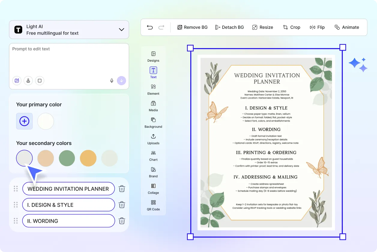 Free AI Wedding Planner Generator, Create Wedding Planning Designs Online Free AI Wedding Planner Generator, Create Wedding Planning Designs Online